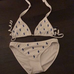 Ralph Lauren White Bikini Set